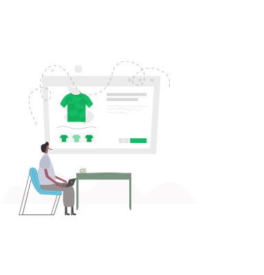 Ecommerce Site Building Illustration